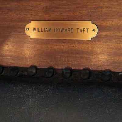 William Howard Taft Nameplate: Nameplate view - photo by Michael Thurston