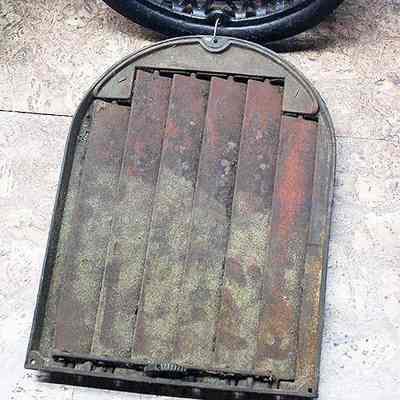 Fireplace Grate # 1 - Showing Baffle