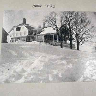 Photo showing Vail’s first major addition to the original farmhouse: Circa 1888