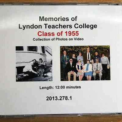 Memories of Lyndon Teachers College - Class of 1955 - DVD - Back Cover
