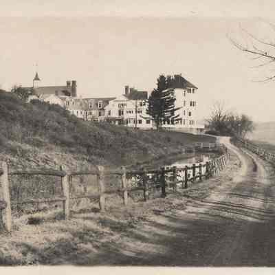 Vail Mansion From The South Showing Dirt Road Access - Real Photo Postcard - Circa 1918 - from the David & Beth Kanell Collection