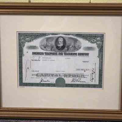 AT&T Stock Certificate (118)