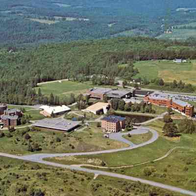 Color Real Aerial Photo Postcard - Lyndon State College Campus - Circa 1976-77 - from the David & Beth Kanell Collection
