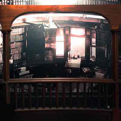 Vail Library Mural with Mezzanine Balustrade