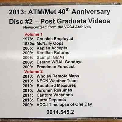 ATM/Met 40th Anniversary DVD - Disc #2 - 2013 - Back Cover