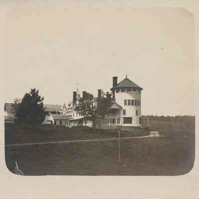 T.N. Vail’s Mansion With Only The North Tower - Circa 1905 - Real Photo Postcard - from the David & Beth Kanell Collection