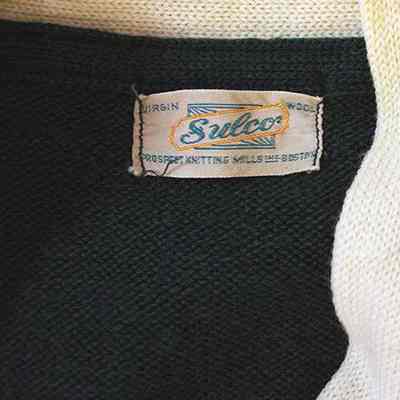 Garment tag for Sulco Pro Sport Knitting Mills, Inc., Boston: All photos by Michael Thurston