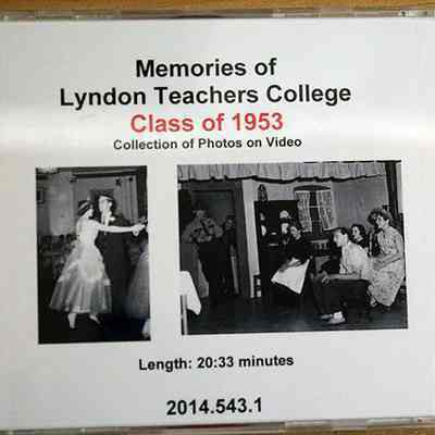 Memories of Lyndon Teachers College - Class of 1953 - DVD - Back Cover