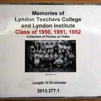 Memories of Lyndon Teachers College - Class of 1950, 51 and 52 - DVD - Back Cover