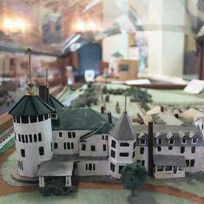 Vail Mansion Circa 1915 model (not to scale): Profile of T.N. Vail’s mansion, north side looking south - Photo by Michael Thurston
