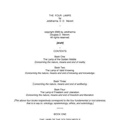 Full text PDF of The Four Lamps, 3.2mb