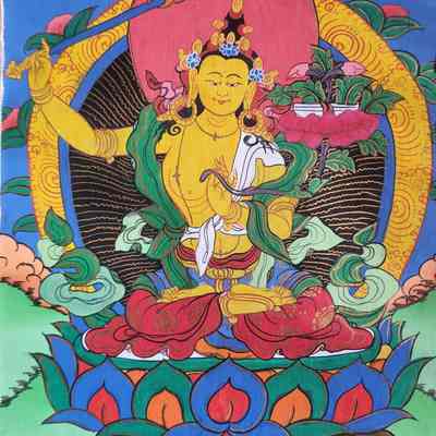 Thangka: Manjushri 'Buddha of Wisdom'