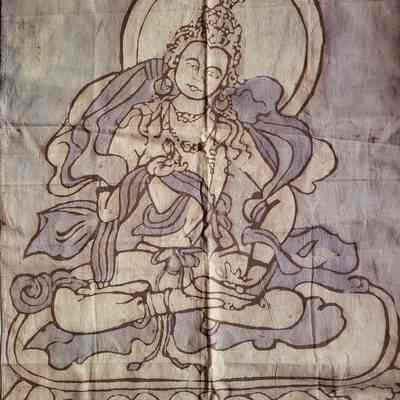 Buddhist Art on Cotton Cloth