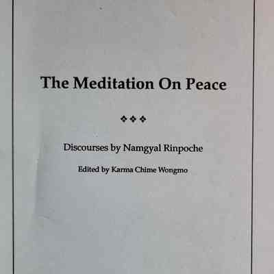 The meditation on peace : discourses / Namgyal Rinpoche