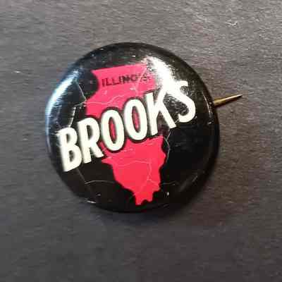 Political Button - Illinois Brooks (large)