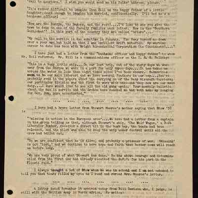 Eames letter to alumni in service December 1943 page 3