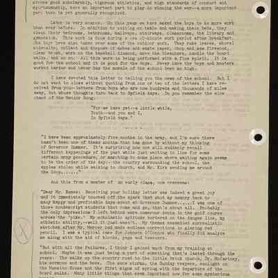 Eames letter to alumni in service March 1943 page 2