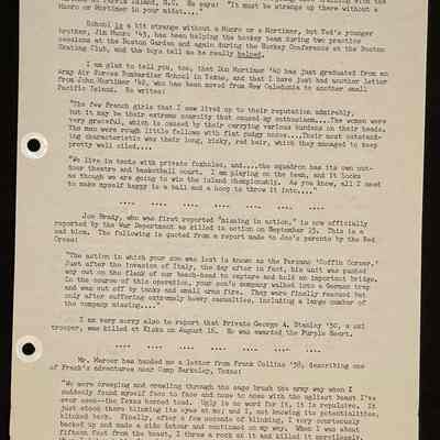 Eames letter to alumni in service January 1944 page 2