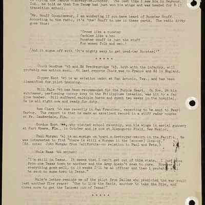 Eames letter to alumni in service January 1945 page 2