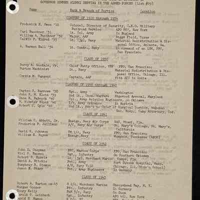 Eames letter to alumni in service May 1945 page 6