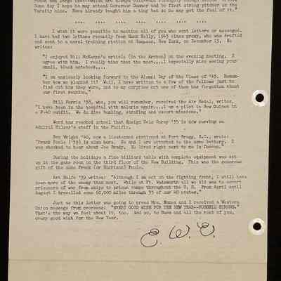 Eames letter to alumni in service January 1944 page 4