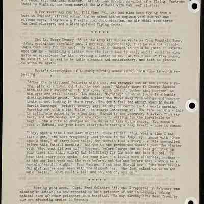 Eames letter to alumni in service April 1945 page 2