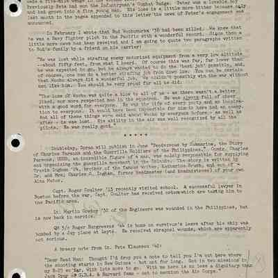 Eames letter to alumni in service April 1945 page 3