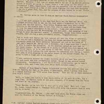 Eames letter to alumni in service August 1943 page 2