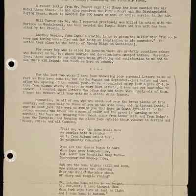 Eames letter to alumni in service October 1943 page 3