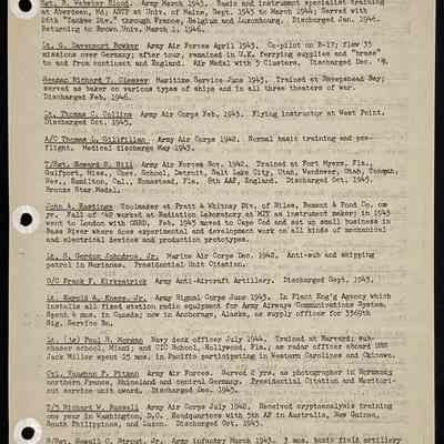 Eames letter to alumni in service March 1946 page 13