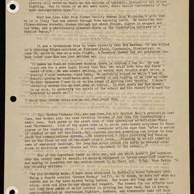 Eames letter to alumni in service July 1944 page 3
