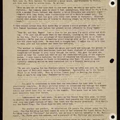 Eames letter to alumni in service June 1944 page 2