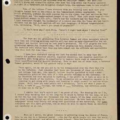 Eames letter to alumni in service June 1944 page 3