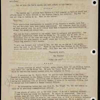 Eames letter to alumni in service September 1945 page 2