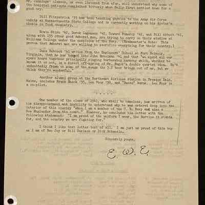 Eames letter to alumni in service August 1943 page 5