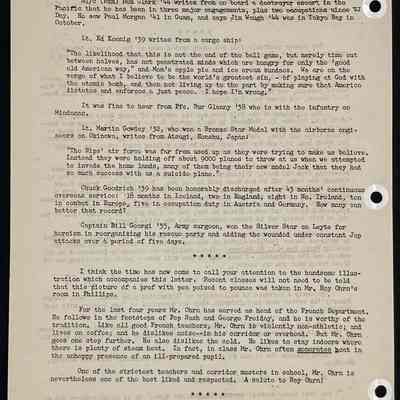 Eames letter to alumni in service November 1945 page 4