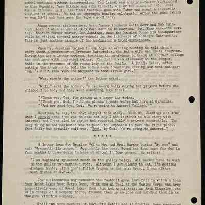 Eames letter to alumni in service January 1946 page 2