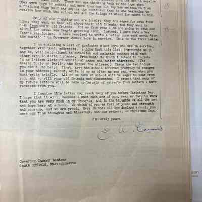 Eames letter to alumni in service December 1942 page 2