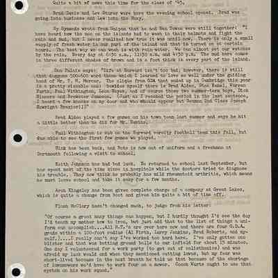 Eames letter to alumni in service November 1945 page 5