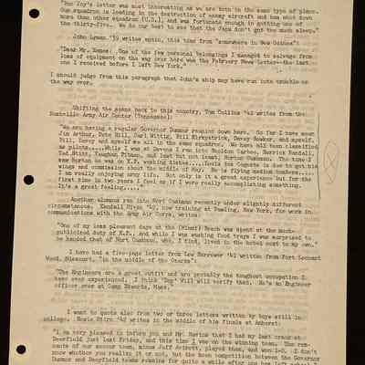 Eames letter to alumni in service June 1943 page 3
