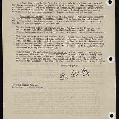 Eames letter to alumni in service November 1945 page 6