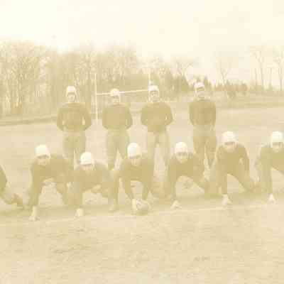 Football team varsity on the field 1930