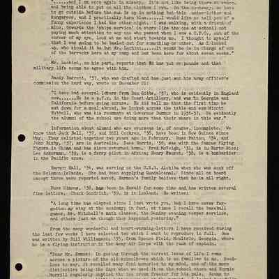 Eames letter to alumni in service January 1943 page 3