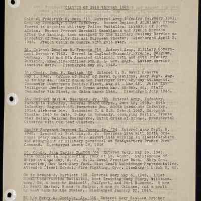 Ted Eames letter to alumni July 1946