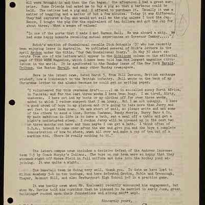 Eames letter to alumni in service May 1943 page 3