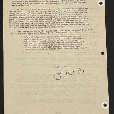 Eames letter to alumni in service April 1943 page 2