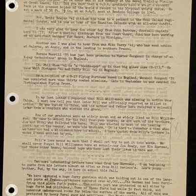 Eames letter to alumni in service October 1944 page 3