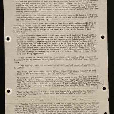 Eames letter to alumni in service March 1944 page 4