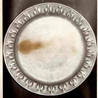 19th c. German Pewter Plate-Charger