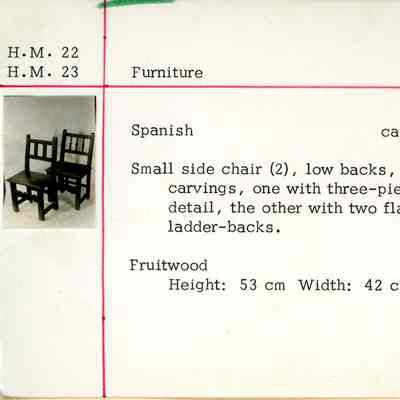 17th c. Spanish Wooden Chair